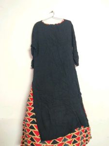 Unique Embroidered Asymmetrical Dress