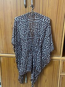 Stylish Geometric Print Kaftan Top