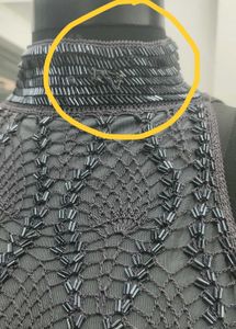 Elegant Grey Crochet  Halter Neck Gown