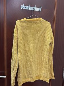 Mustard Knit Pullover Sweater
