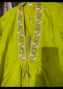 Embroidered Kurta with Tassel Detail