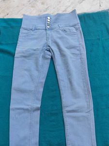 High Waisted Light Blue Jeans