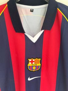 RONALDINHO BARCELONA HOME KIT POLO FIVE SLEEV EMBR