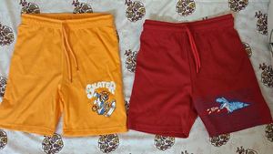 New Boys' Shorts Set - Orange & Red