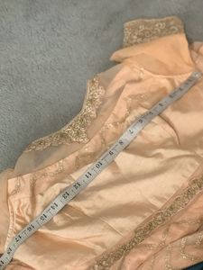 Elegant Peach Embroidered Anarkali
