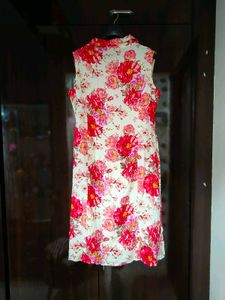 Floral Sleeveless Midi Shirt Dress