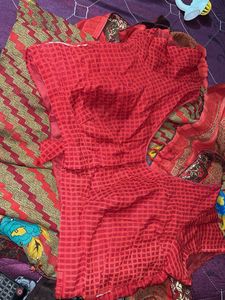 Beautiful Red &amp; Gold Saree