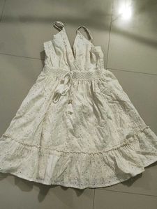 Boho White Broderie Anglaise Sundress