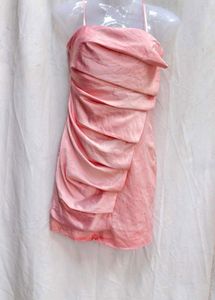 I. Chic Pink Ruched Party Dress