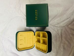 Golden Jungkook Travel Jewelry Organizer Box