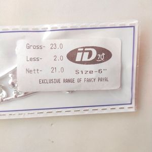 Pure Silver Anklet for baby boys and girls 1 Pair