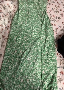 zara printed corsetry inspired Dress