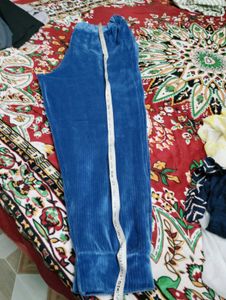 Velvet Tracksuit Set - Blue