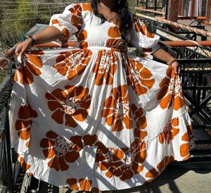 New Long Western Frock 🧡