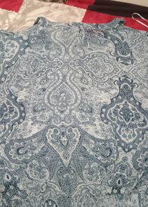 Embellished Paisley Print Top