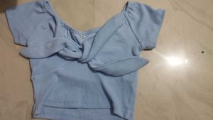 Knot Ribbed Crop Top
