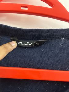 SALE - Navy Blue "Feeling Lucky" Crop Top
