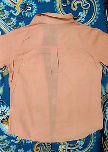Peach Button-Down Shirt