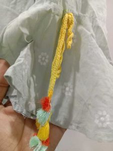Stylish Bell Sleeve Blouse with Tassels