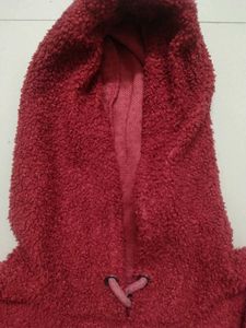 Cozy Red Hooded Sweater