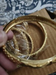 Set of Elegant Gold Bangles