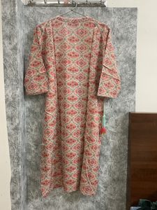 Printed Peach Kurta(xxl)
