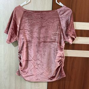 Velvet Ruched Top