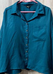 Teal Button-Up Shirt