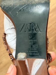 Zara beaded strappy heels