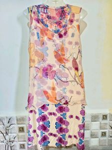 Bohemian Print Layered Dress L-XL 36"- 40"