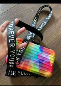 Colorful Hard Case Crossbody Bag