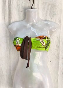 24410. Vibrant Green Bikini Top