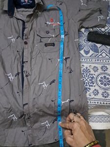 Grey Cotton Half Sleeves SHIRT 12-13 Yrs