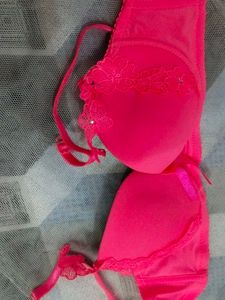 Bright Pink Padded Bra