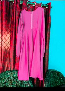 Combo Of Yellow and pink frock  &amp; Dupatta