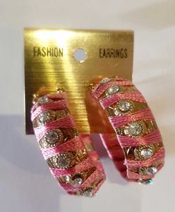 💟 Statement Pink Beaded Hoops: The Ultimate "It-G