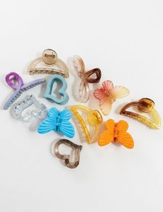 Cute Hair Claw Clips Set (10 Pcs Assorted)