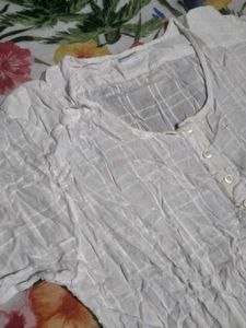 White Button-Down Top