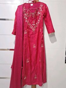 Beautiful Pink Kurta Set with Dupatta