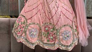 Stunning Pink Embroidered Lehenga Choli