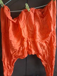 Elegant Orange Anarkali Suit Set