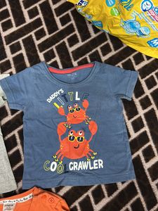 Baby Full And Half T-shirt Combo Set