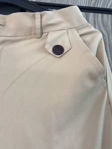 Classic Beige Wide Leg Trousers