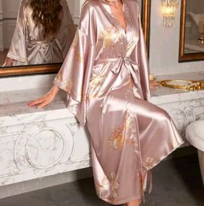 Satin Robe &amp; Nightgown Set
