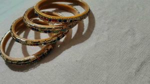 Set of 4 Bejeweled Bangles