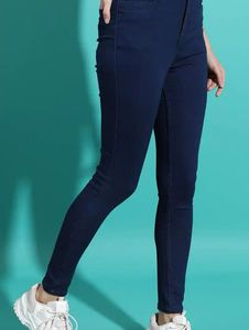 Classic Navy Blue Skinny Fit Jeans