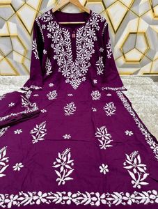 Handcrafted Lucknowi Palazzo Set