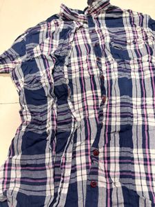 Stylish Plaid Long Sleeve Tunic Shirt