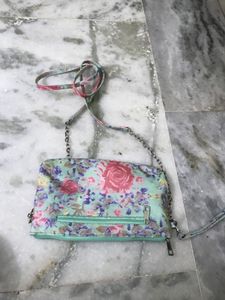 Floral Print Clutch Bag