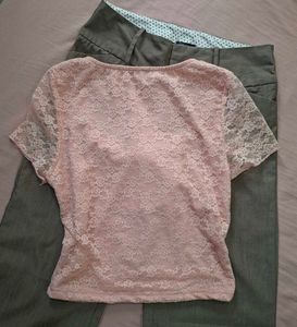 Cute Pink Lace Top